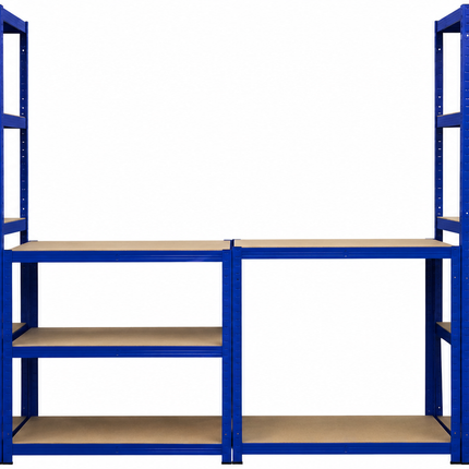 180 x 90 x 45cm - 3 Bay Garage Shelving Units 200kg UDL Per Shelf 1000kg Per Bay-Shelving Units-Racking Depot-Nomad Fitness