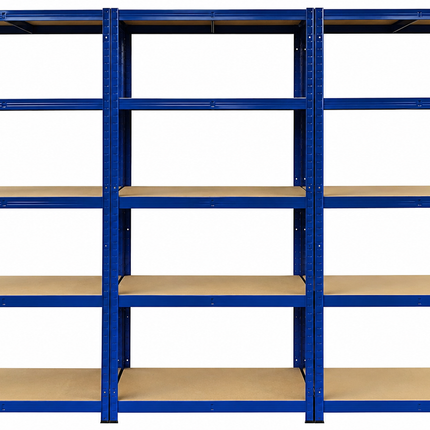 180 x 90 x 45cm - 3 Bay Garage Shelving Units 200kg UDL Per Shelf 1000kg Per Bay-Shelving Units-Racking Depot-Nomad Fitness