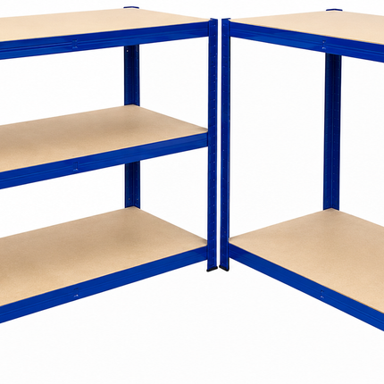 180 x 90 x 45cm - 3 Bay Garage Shelving Units 200kg UDL Per Shelf 1000kg Per Bay-Shelving Units-Racking Depot-Nomad Fitness