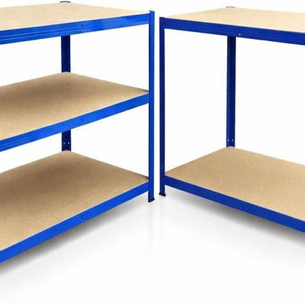 180 x 90 x 60cm - 3 Bay Garage Shelving Units 200kg UDL Per Shelf 1000kg Per Bay-Racking Depot-Nomad Fitness