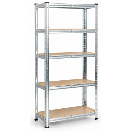 150 x 70 x 30cm - Garage Shelving Unit Galvanised 175kg UDL Per Shelf 875kg Per Bay-Shelving Units-Racking Depot-Nomad Fitness
