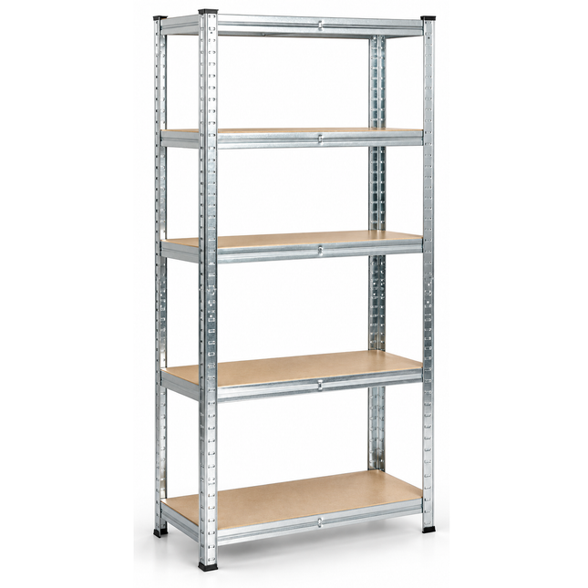 150 x 70 x 30cm - Garage Shelving Unit Galvanised 175kg UDL Per Shelf 875kg Per Bay-Shelving Units-Racking Depot-Nomad Fitness