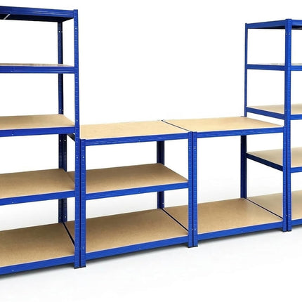 180 x 90 x 60cm - 3 Bay Garage Shelving Units 200kg UDL Per Shelf 1000kg Per Bay-Racking Depot-Nomad Fitness