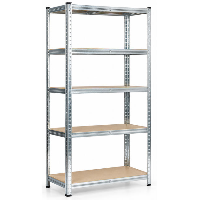 180 x 90 x 40cm - Garage Shelving Unit Galvanised 175kg UDL Per Shelf 875kg Per Bay-Shelving Units-Racking Depot-Nomad Fitness
