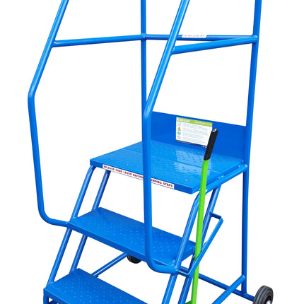 Klime-Ezee Industrial Mobile Safety Steps (3-15 Tread Options)-Mobile Steps-Klime-Ezee-3 Treads - 750mm Height-Anti-Slip-Nomad Fitness