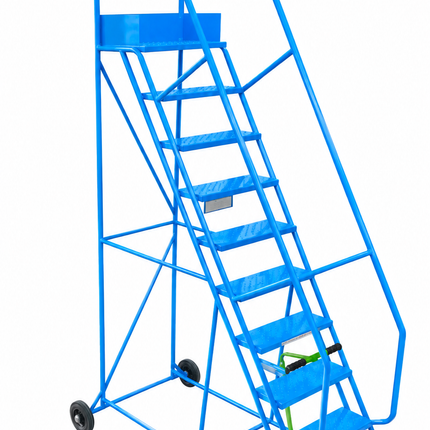 Klime-Ezee Industrial Mobile Safety Steps (3-15 Tread Options)-Mobile Steps-Klime-Ezee-10 Treads - 2500mm Height-Anti-Slip-Nomad Fitness