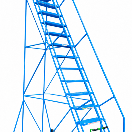 Klime-Ezee Industrial Mobile Safety Steps (3-15 Tread Options)-Mobile Steps-Klime-Ezee-15 Treads - 3750mm Height-Anti-Slip-Nomad Fitness