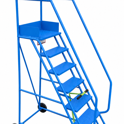 Klime-Ezee Industrial Mobile Safety Steps (3-15 Tread Options)-Mobile Steps-Klime-Ezee-7 Treads - 1750mm Height-Anti-Slip-Nomad Fitness