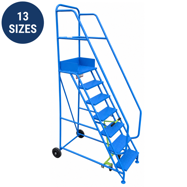 Klime-Ezee Industrial Mobile Safety Steps (3-15 Tread Options)-Mobile Steps-Klime-Ezee-Nomad Fitness