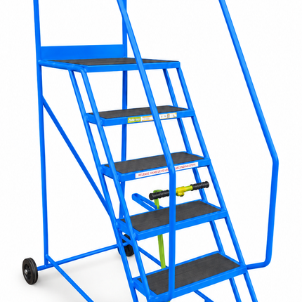 Klime-Ezee Light Weight Mobile Safety Steps (2-6 Tread Options)-Mobile Steps-Klime-Ezee-6 Treads - 1500mm Height-Anti-Slip-Nomad Fitness
