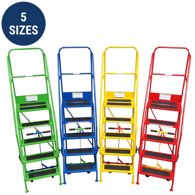 Klime-Ezee Light Weight Mobile Safety Steps (2-6 Tread Options)-Mobile Steps-Klime-Ezee-Nomad Fitness