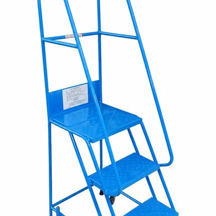 Klime-Ezee Narrow Aisle Mobile Steps (2-8 Tread Options)-Mobile Steps-Klime-Ezee-3 Treads - 750mm Height-Anti-Slip-Nomad Fitness