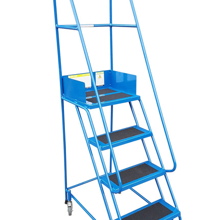 Klime-Ezee Narrow Aisle Mobile Steps (2-8 Tread Options)-Mobile Steps-Klime-Ezee-4 Treads - 1000mm Height-Anti-Slip-Nomad Fitness