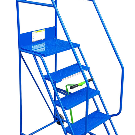 Klime-Ezee Industrial Mobile Safety Steps (3-15 Tread Options)-Mobile Steps-Klime-Ezee-5 Treads - 1250mm Height-Anti-Slip-Nomad Fitness