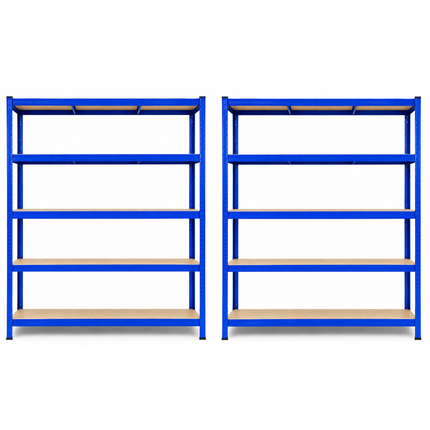180 x 120 x 45cm - Garage Shelving Unit 200kg UDL Per Shelf 1000kg Per Bay-Shelving Units-Racking Depot-2 Units-Nomad Fitness