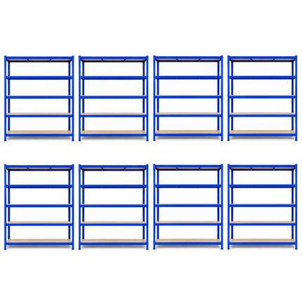 180 x 120 x 45cm - Garage Shelving Unit 200kg UDL Per Shelf 1000kg Per Bay-Shelving Units-Racking Depot-8 Units-Nomad Fitness