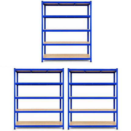 180 x 120 x 60cm - Garage Shelving Unit 200kg UDL Per Shelf 1000kg Per Bay-Shelving Units-Racking Depot-3 Units-Nomad Fitness
