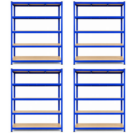 180 x 120 x 60cm - Garage Shelving Unit 200kg UDL Per Shelf 1000kg Per Bay-Shelving Units-Racking Depot-4 Units-Nomad Fitness