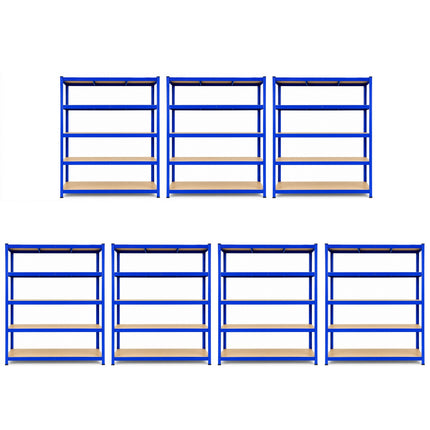 180 x 120 x 60cm - Garage Shelving Unit 200kg UDL Per Shelf 1000kg Per Bay-Shelving Units-Racking Depot-7 Units-Nomad Fitness