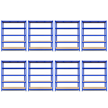 180 x 120 x 60cm - Garage Shelving Unit 200kg UDL Per Shelf 1000kg Per Bay-Shelving Units-Racking Depot-8 Units-Nomad Fitness
