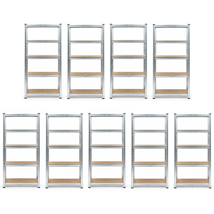 150 x 70 x 30cm - Garage Shelving Unit Galvanised 175kg UDL Per Shelf 875kg Per Bay-Shelving Units-Racking Depot-9 Units-Nomad Fitness