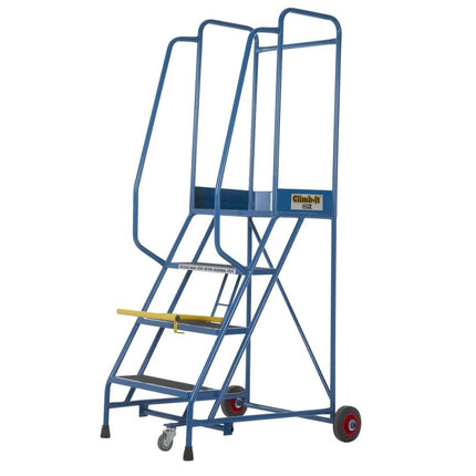 Climb-It Mobile Essentials Safety Steps Blue 3-12 Treads-Mobile Steps-Climb-It-4 Treads - 1000mm Height-Anti-Slip-Nomad Fitness