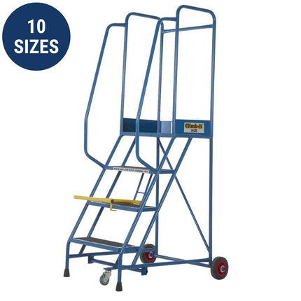 Climb-It Mobile Essentials Safety Steps Blue 3-12 Treads-Mobile Steps-Climb-It-Nomad Fitness